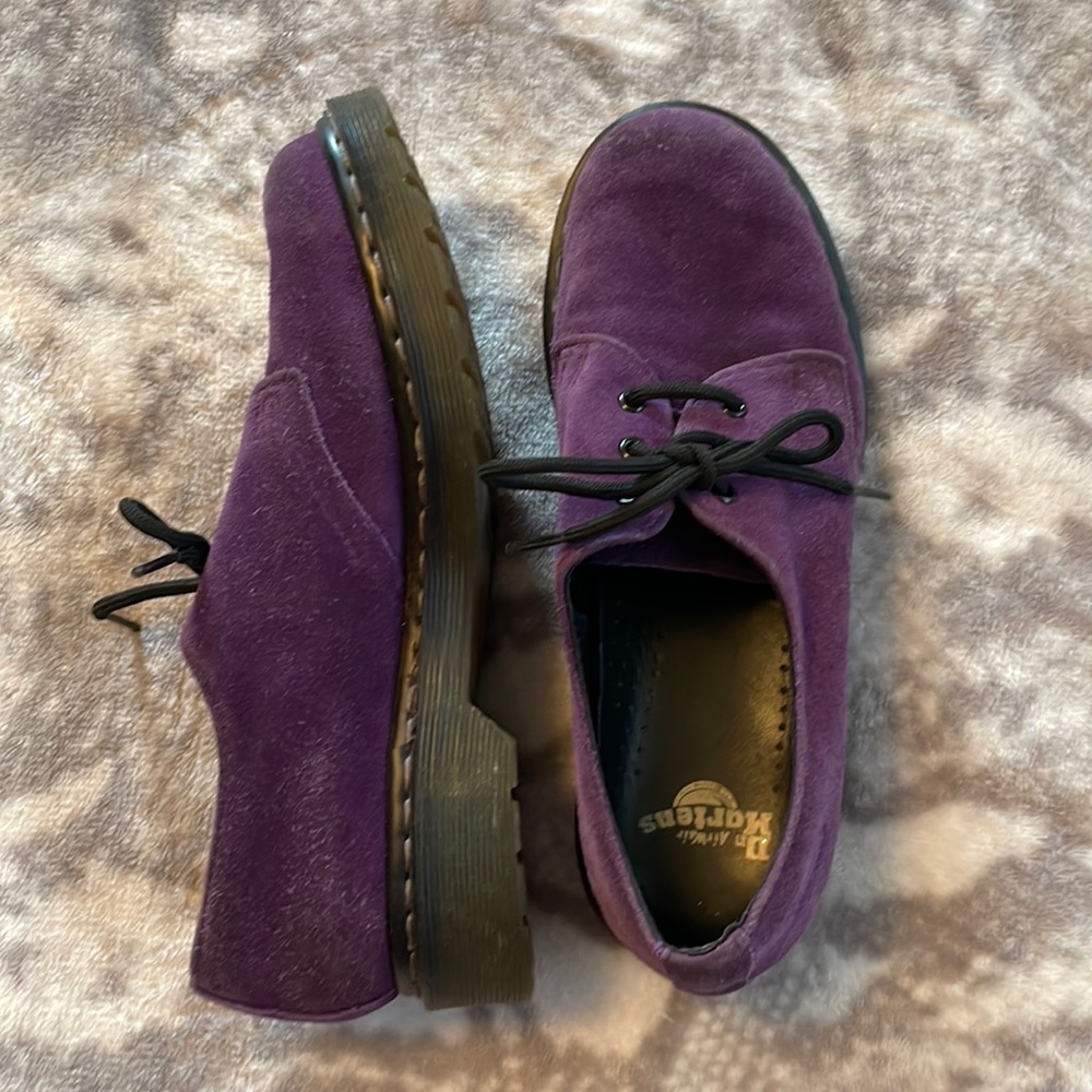 Doc Martens Purple Suede Oxfords